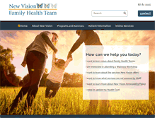 Tablet Screenshot of newvisionhealth.ca